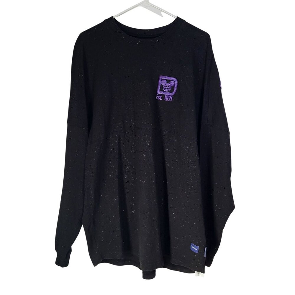 Disney 100 Platinum Celebration Finale Spirit Jersey Adult XL Black Glitter WDW - Picture 2 of 11